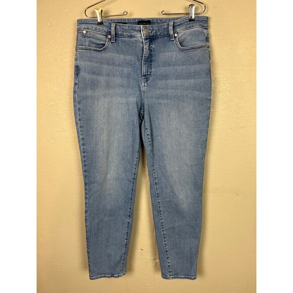Talbots Denim - TALBOTS JEANS Slim Ankle Medium Wash Denim Womens Size 14 Stretch